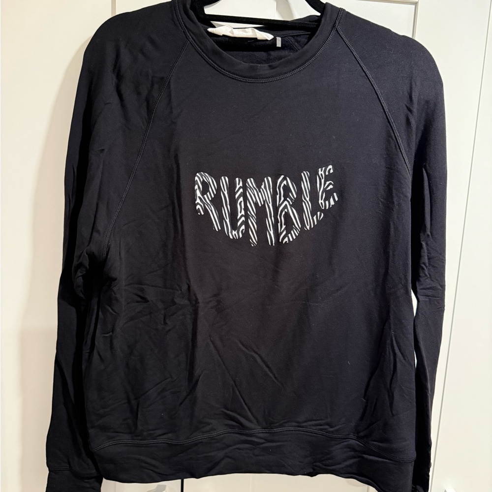 Black Long Sleeve 'Rumble' Shirt
